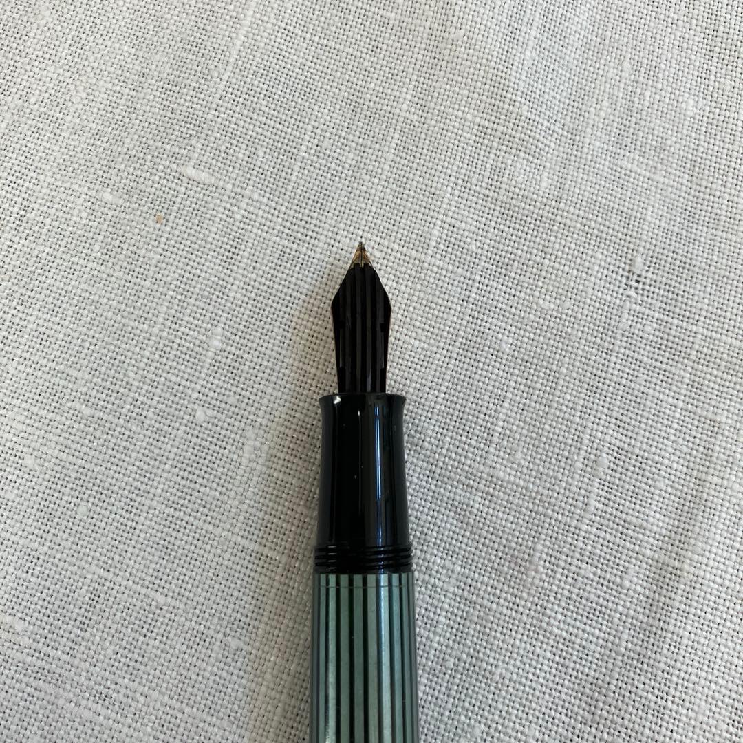 ヴィンテージ ペリカン 400万年筆　グリーン縞