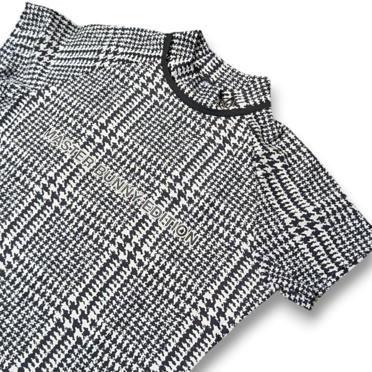 マスターバニーエディション モックネックシャツ カットソー 千鳥格子 サイズ0