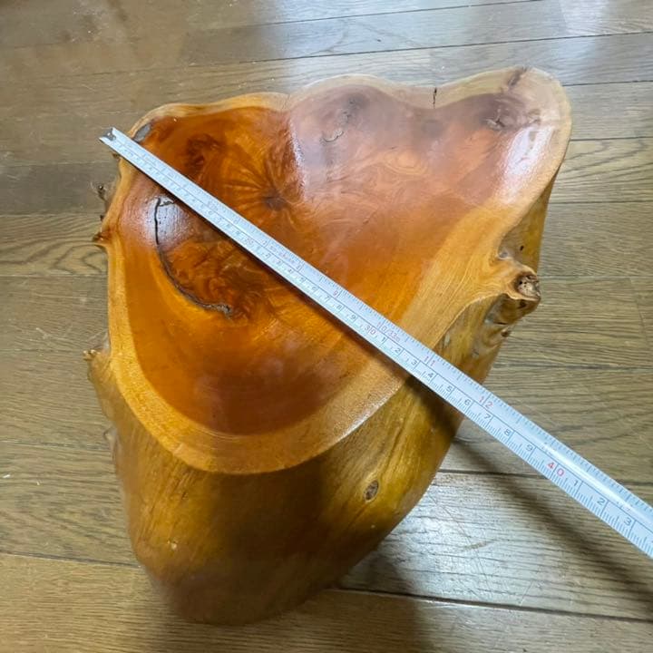 花台　壺敷き　花瓶敷き　一枚板　切り株