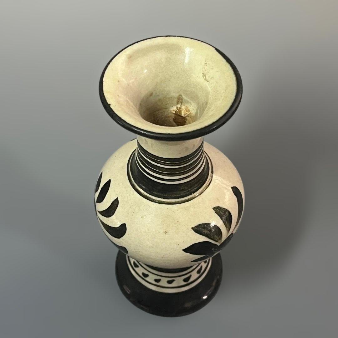 唐物 磁州窯 花紋尊式瓶 中国美術 古玩 SH79