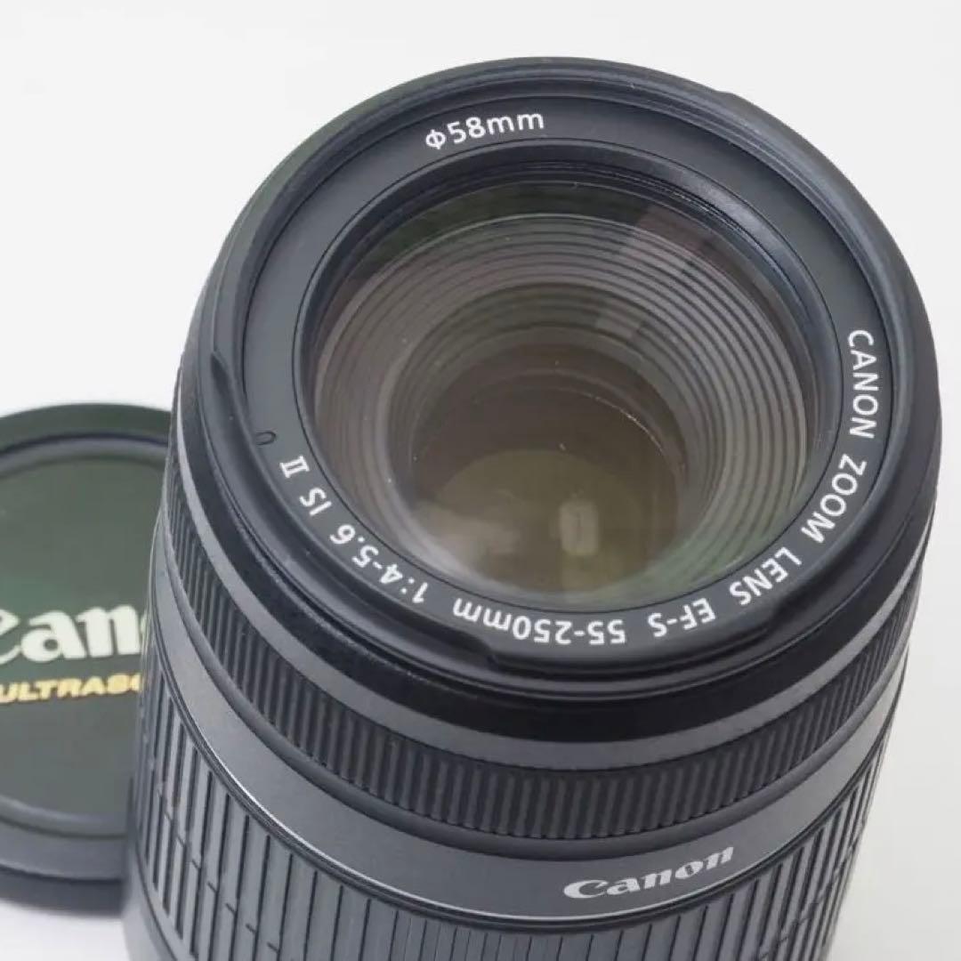 【美品】キャノンEF-S55-250mm ISⅡ手ブレ補正⭐️イベントで大活躍