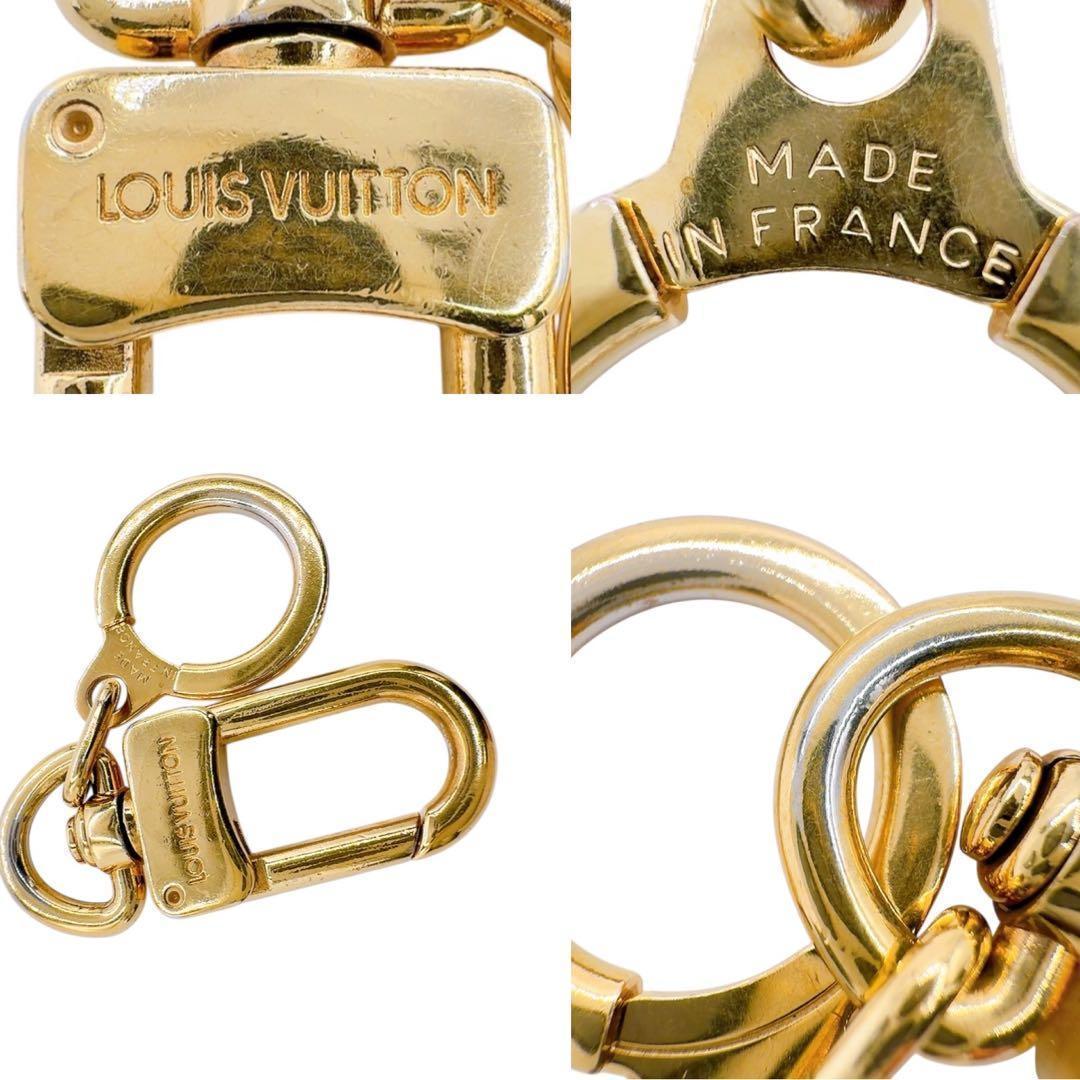 【美品】ルイヴィトン アノクレ キーリング チャーム キーホルダー ゴールド系