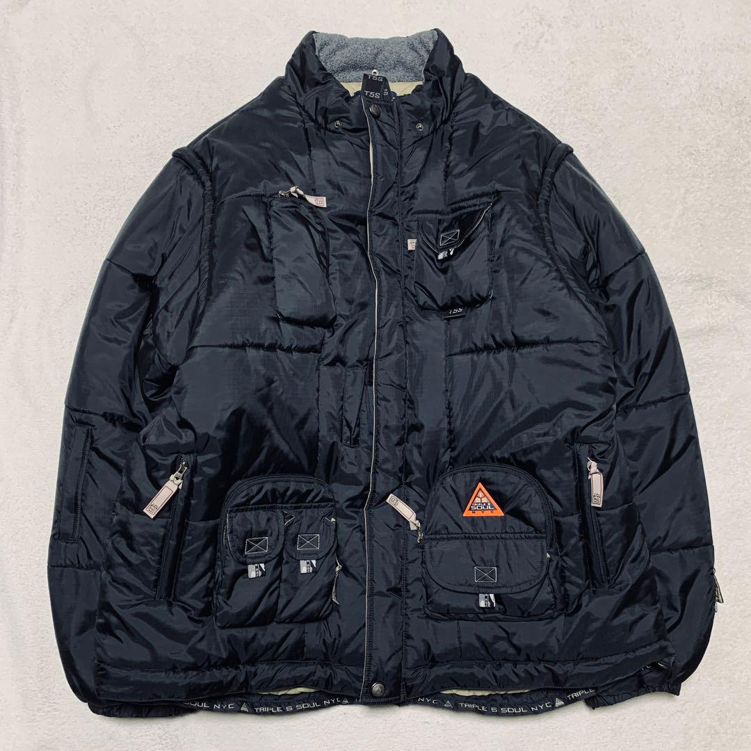 TRIPLE FIVE SOUL 中綿ダウンジャケット ドッキング 3way