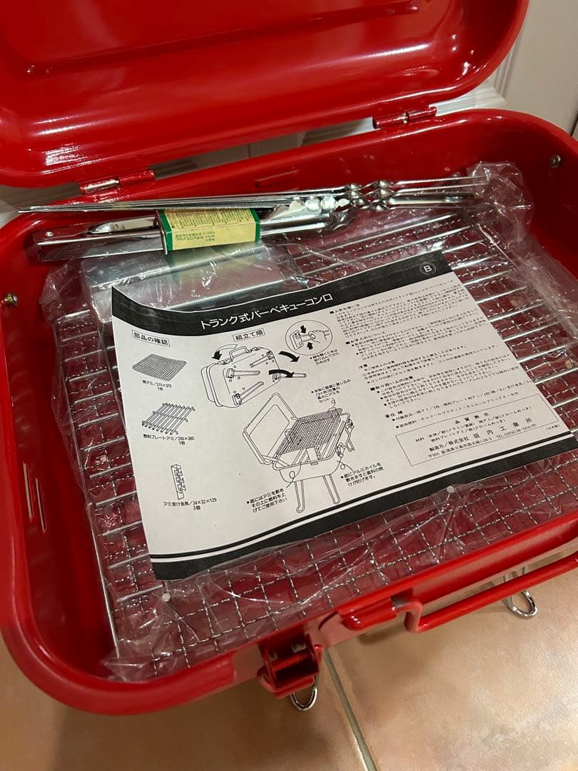 【非売品、vintage】⭐️明治バーベキューコンロ　インテリア飾り付け雑貨　鉄製