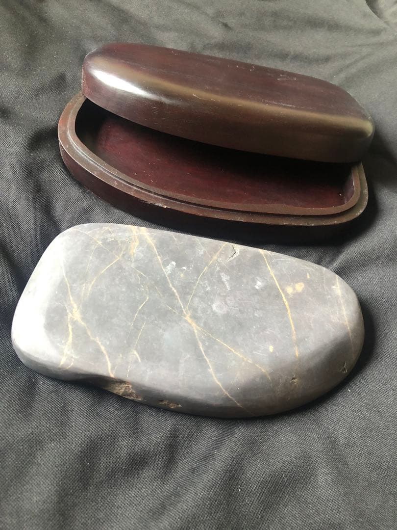 すずり 端溪硯 老坑水岩 大西洞 金綫 五彩釘 書道用品 端渓硯 文房四寶