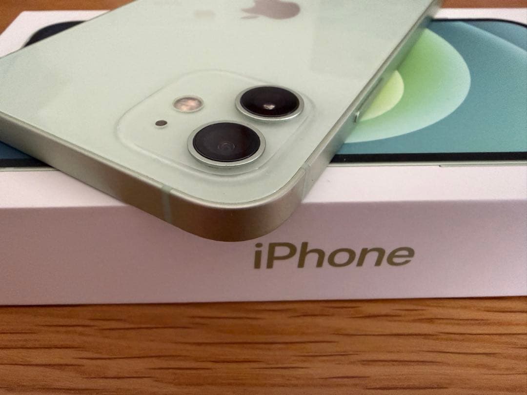 iPhone12 128GB グリーン　箱付き　ケーブル　初期化済