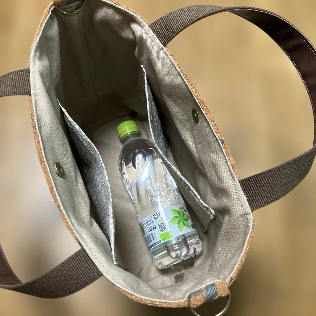 ミナペルホネン Lulu/ large(ブラウン)⚮ 2wayトートバッグ