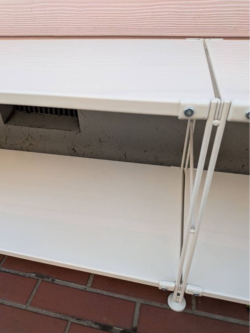 ■送料込■無印 スチールユニットシェルフライトグレースチール棚 ワイドロータイプ