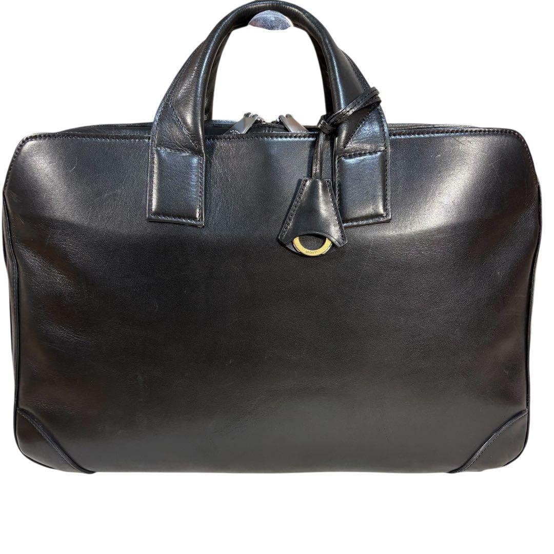 定価53900円　美品 aniary 2室 レザー ビジネスバッグ　B4可　黒