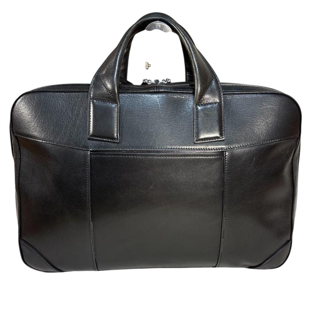 定価53900円　美品 aniary 2室 レザー ビジネスバッグ　B4可　黒