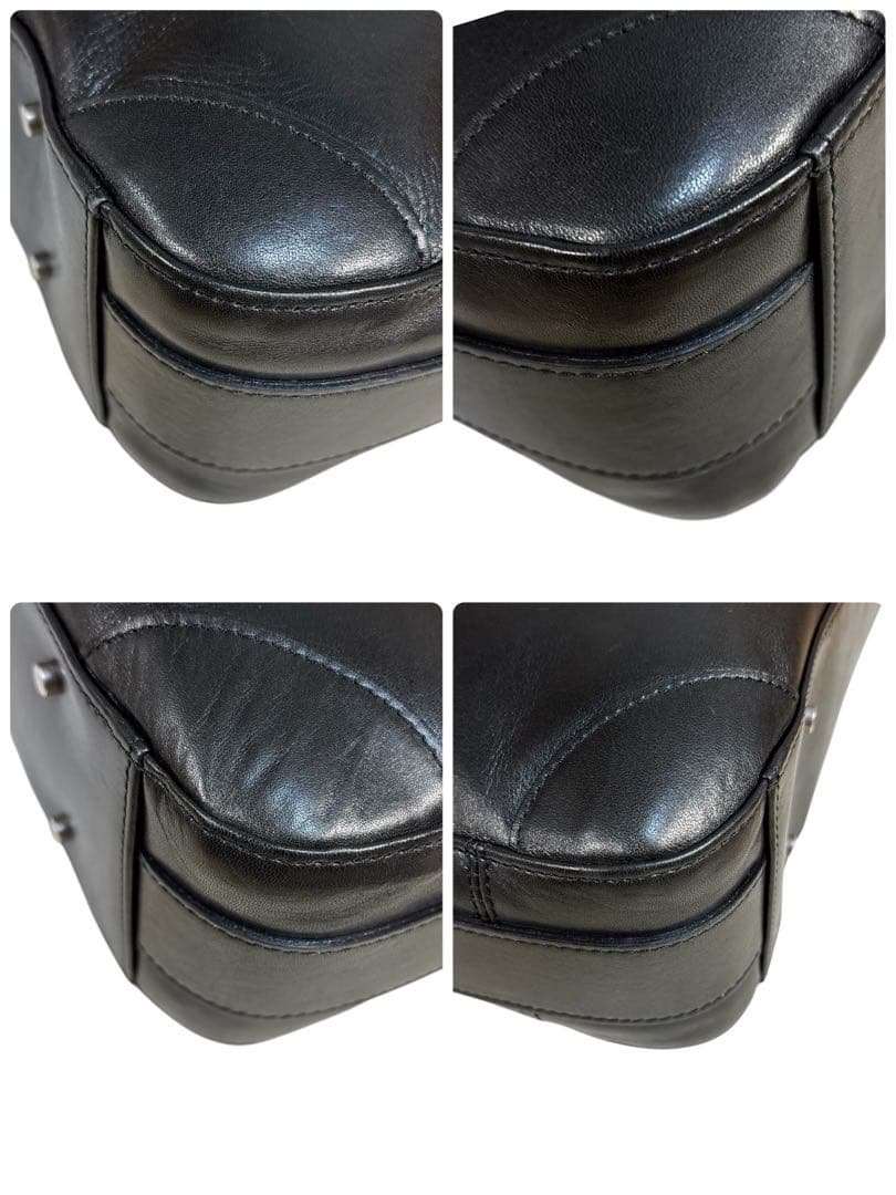 定価53900円　美品 aniary 2室 レザー ビジネスバッグ　B4可　黒