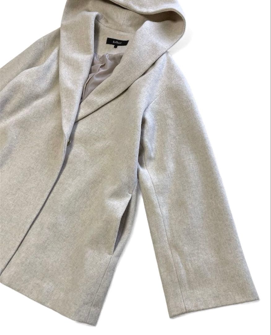 リフレクト reflect フーディコート ウール100% サイズM /9