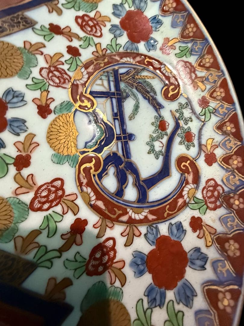 明治～大正期 色絵大皿 伊万里 AntiqueCollectorOriented