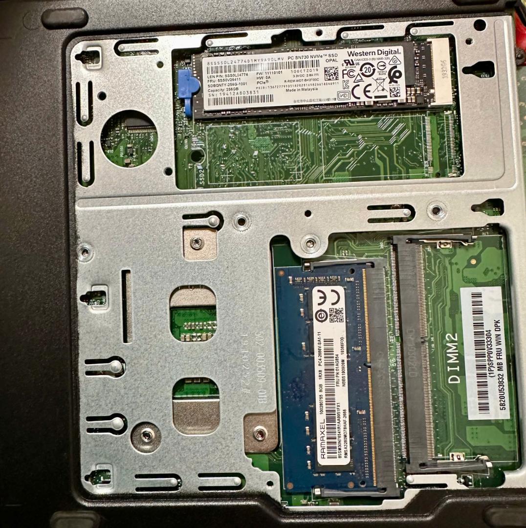 ミニPC Lenovo ThinkCentre m720q i5 8500T 8GB 06