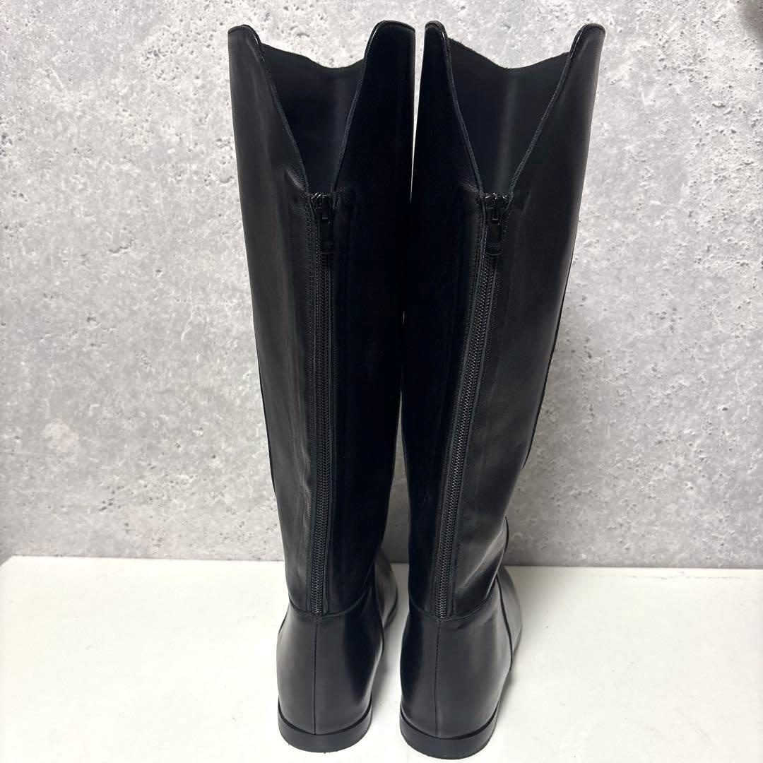✨美品✨コルソローマノーヴェ ロングブーツ【38】ブラック バックジップ