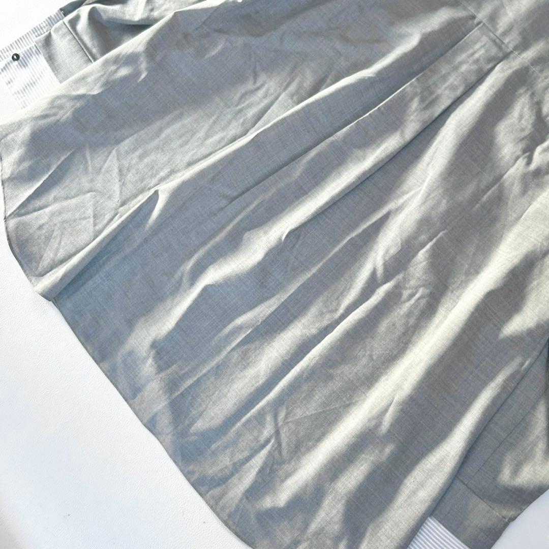 完売 極美品✨ENFOLD グレー オーバーシャツ ストライプ 38