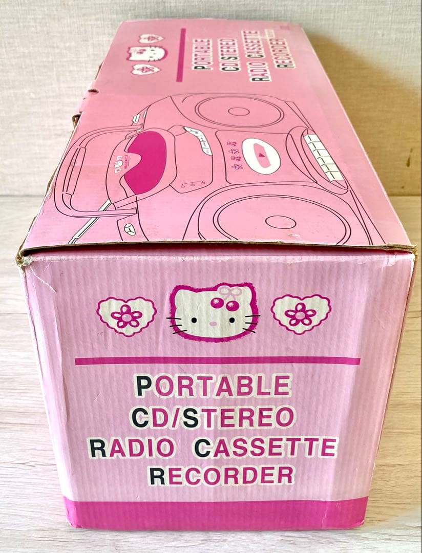 Hello Kitty ポータブルCD/ステレオラジカセ – 動作良好・美品！