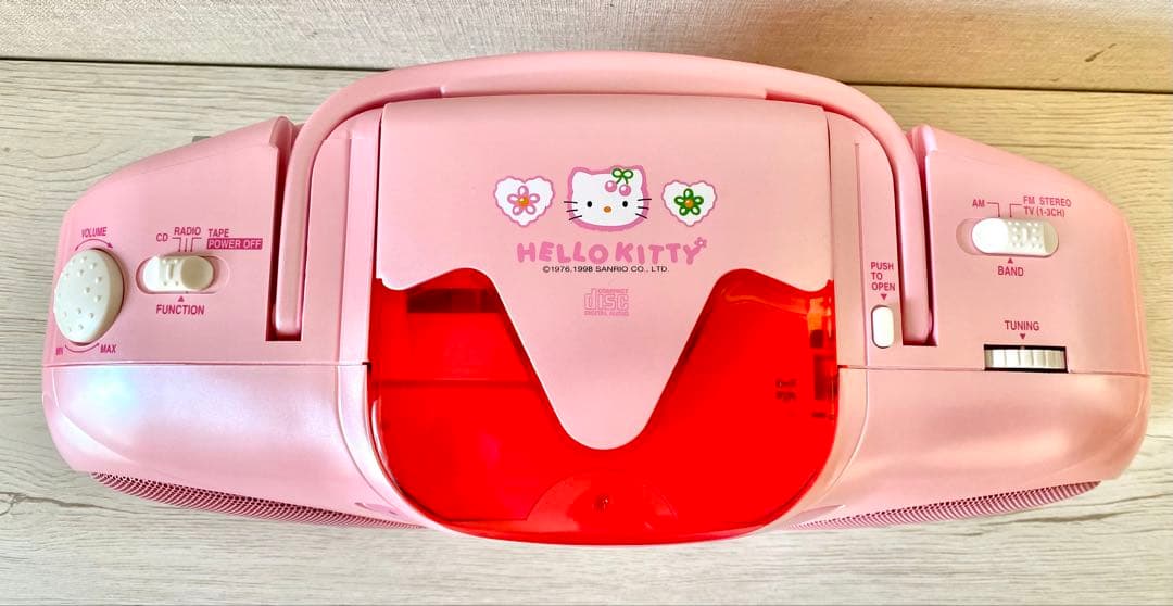 Hello Kitty ポータブルCD/ステレオラジカセ – 動作良好・美品！