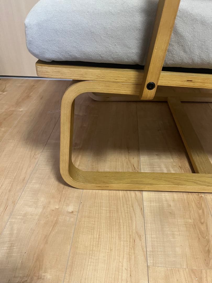 ※〜7日週末限定【超美品】無印オーク材 ソファチェア