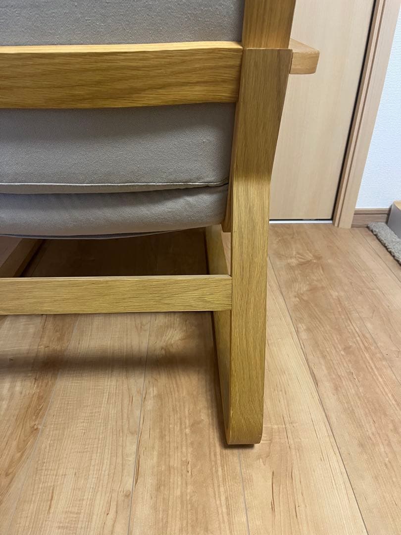 ※〜7日週末限定【超美品】無印オーク材 ソファチェア