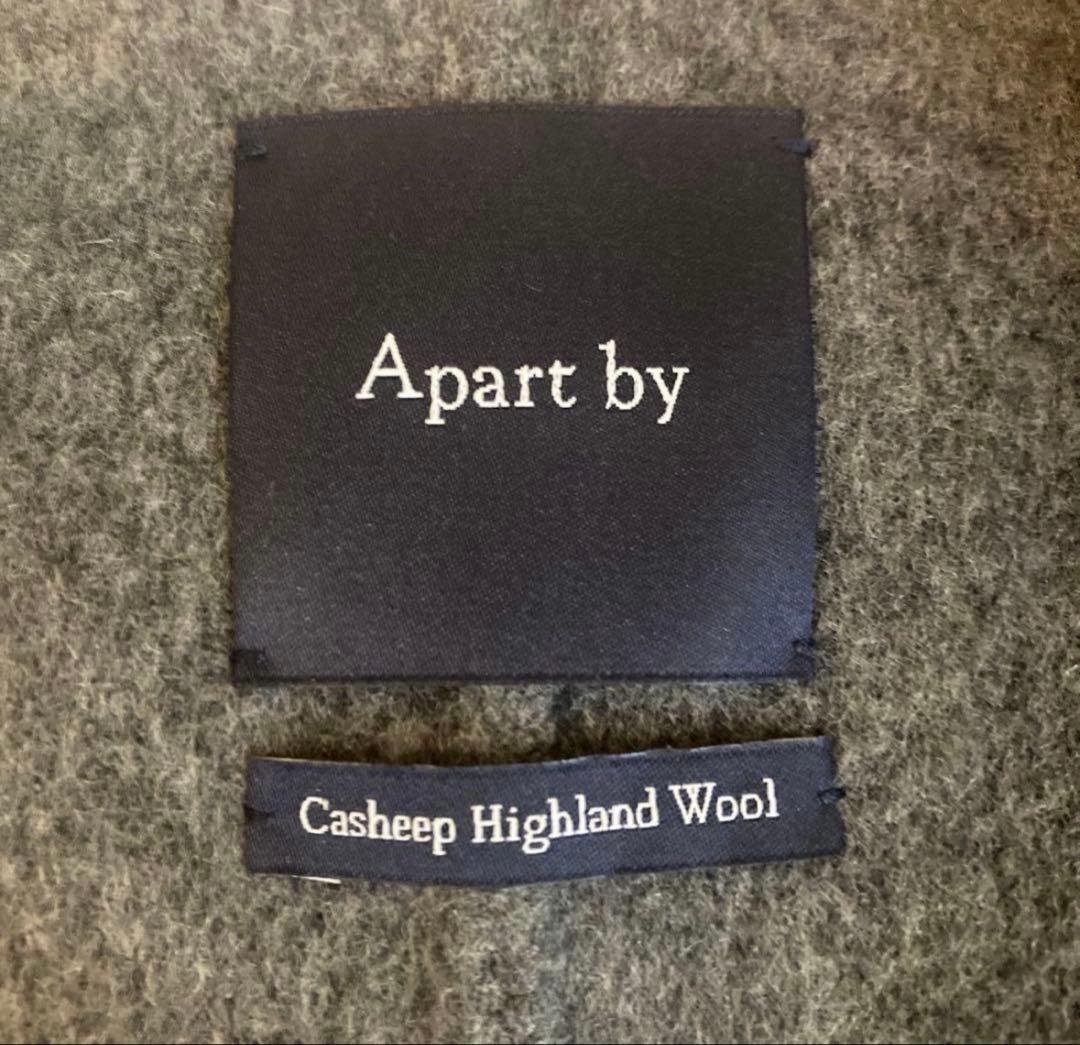 Apart by カシープミドルジャケットコート　グレー