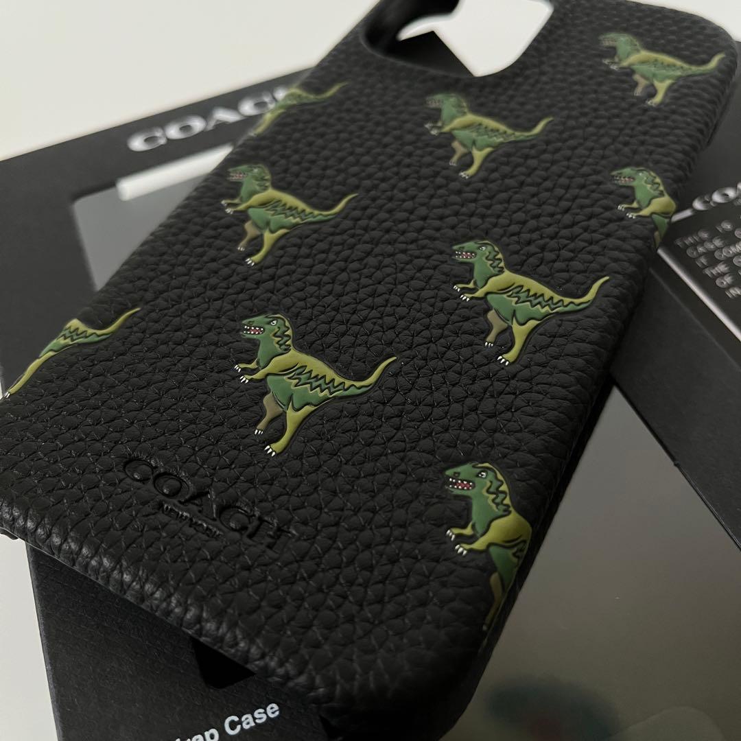 コーチ☆新品☆COACH レキシー iPhone16 ケース/レザー黒