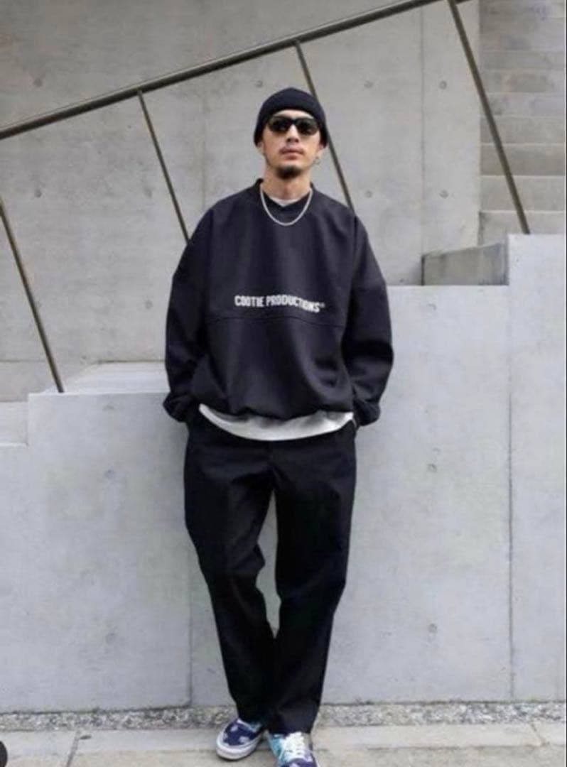 トップス COOTIE Polyester Velour Football L/STee