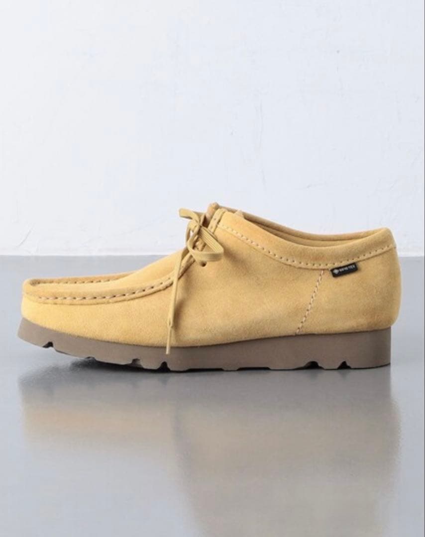クラークス ワラビーGORE-TEX Golden Tan Suede 8h