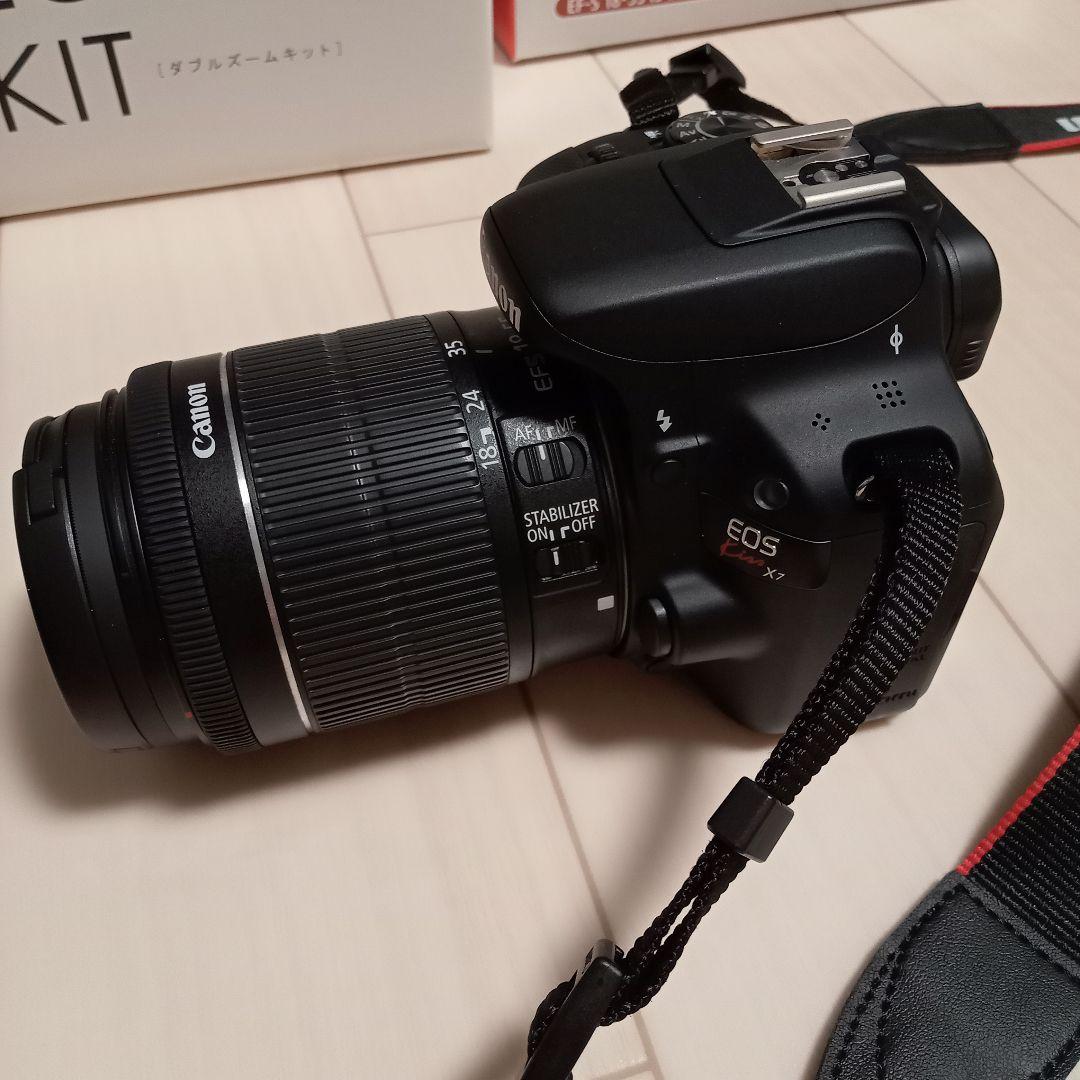 キャノン　デジタル　一眼レフカメラ　EOS Kiss X7　ダブルズームキット