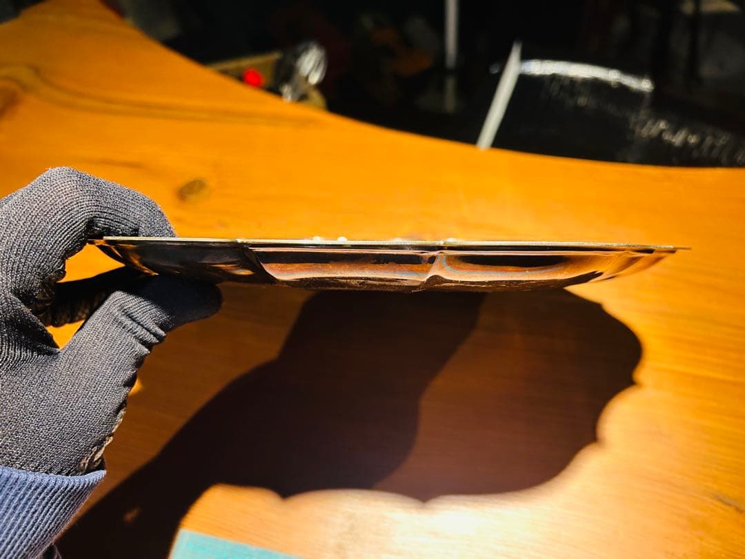 USAアンティーク】 シルバープレート　大皿　トレー　トレンチB