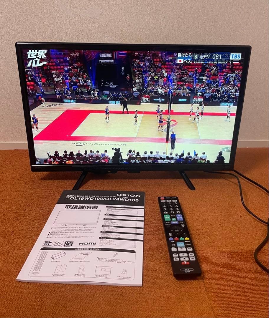 あおさん  ORION テレビ 24V型 2019年製