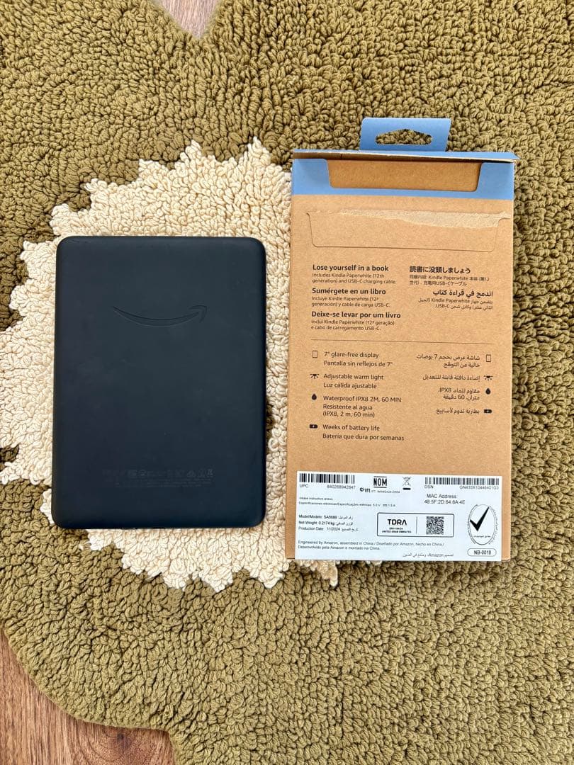kindle paperwhite 12世代 16GB 7インチ