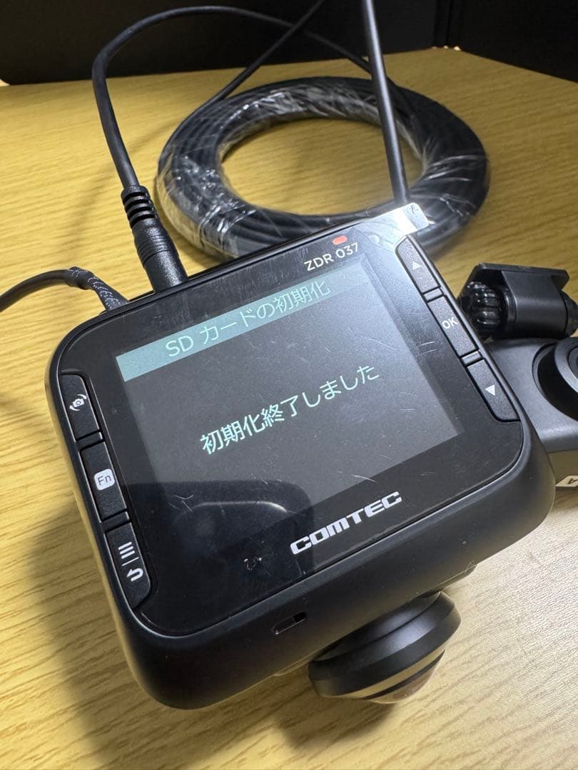 ZDR037 コムテックドライブレコーダー　360度カメラ前後カメラ