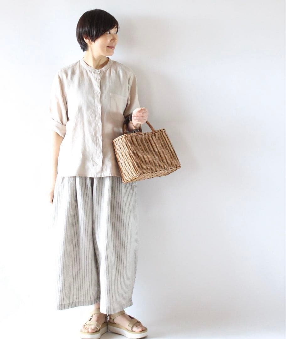 foglinenwork キナル 金子敦子さんコラボ ごきげんパンツ