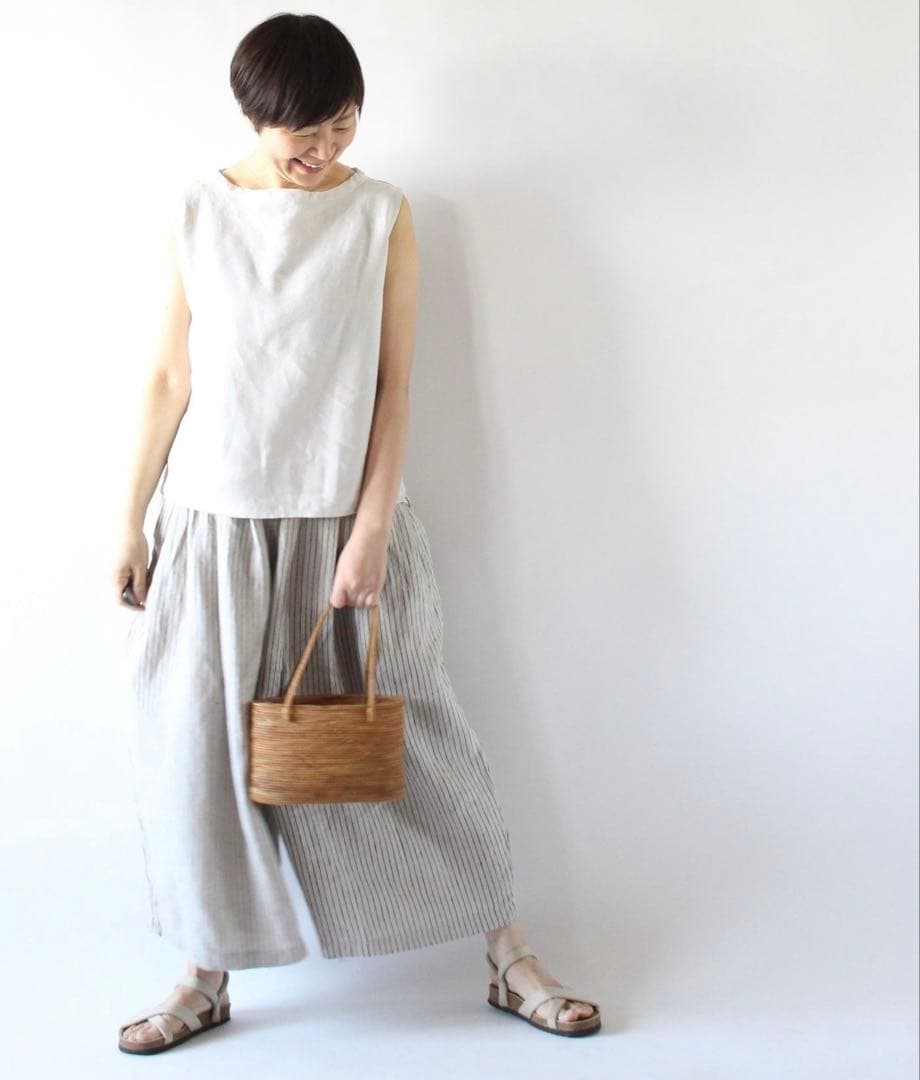 foglinenwork キナル 金子敦子さんコラボ ごきげんパンツ