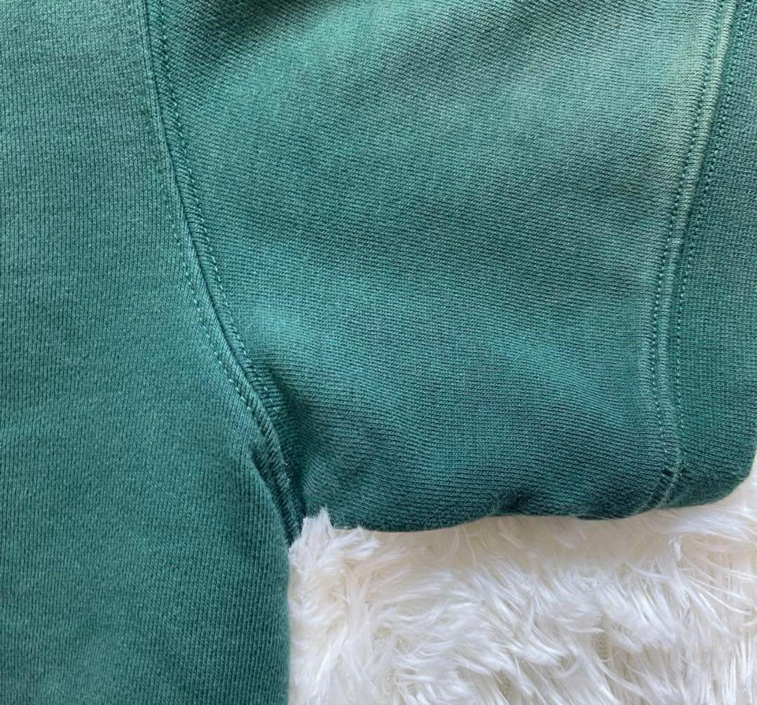 GOLFICKERS ゴルフ ポロシャツ スウェット 半袖グリーンサイズL