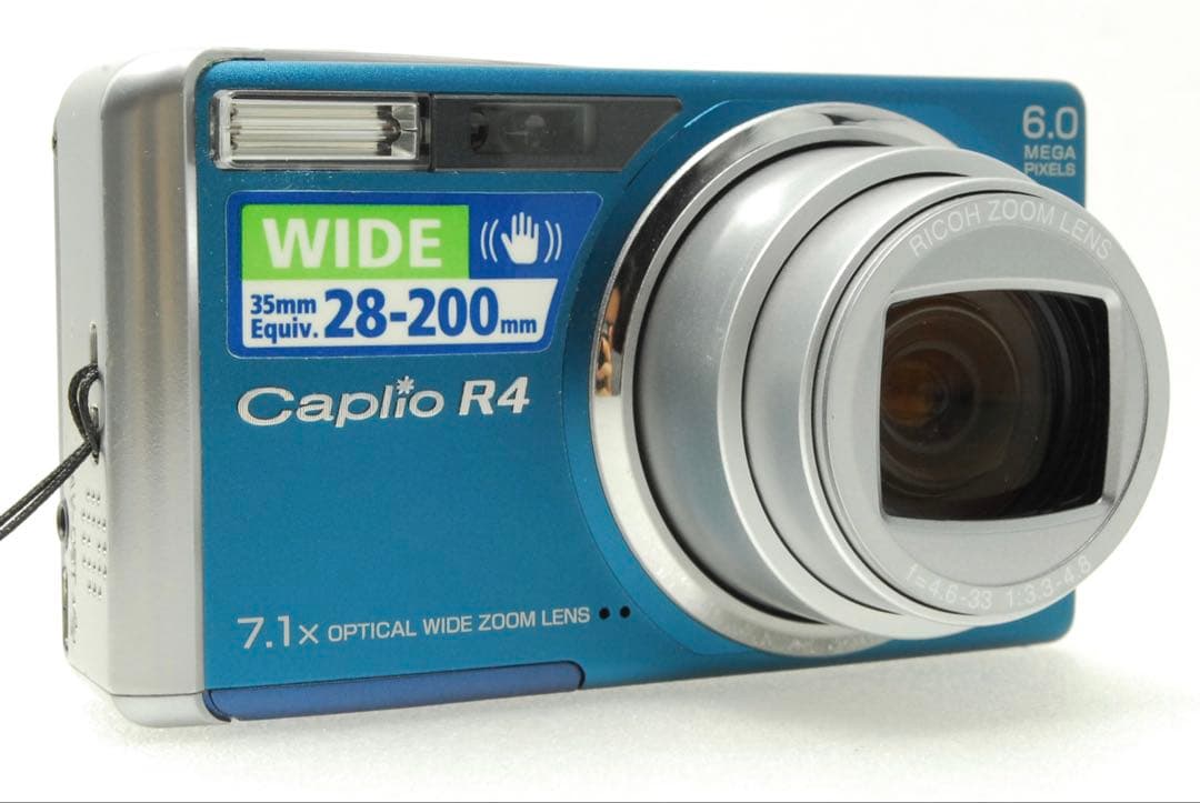 RICOH Caplio R4❤️スマホ転送 ブルー 動作確認済 リコー コンデジ