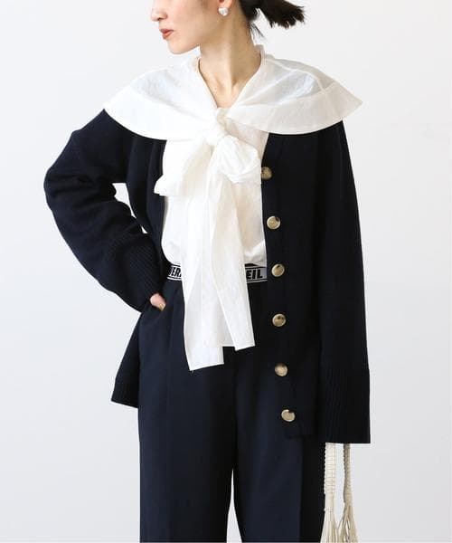 ■専用■美品 IENA 2,4万 イタリア製生地 セーラー ボウタイブラウス