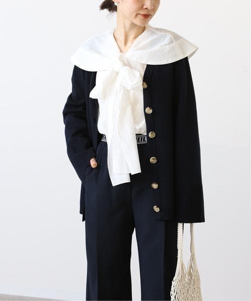 ■専用■美品 IENA 2,4万 イタリア製生地 セーラー ボウタイブラウス