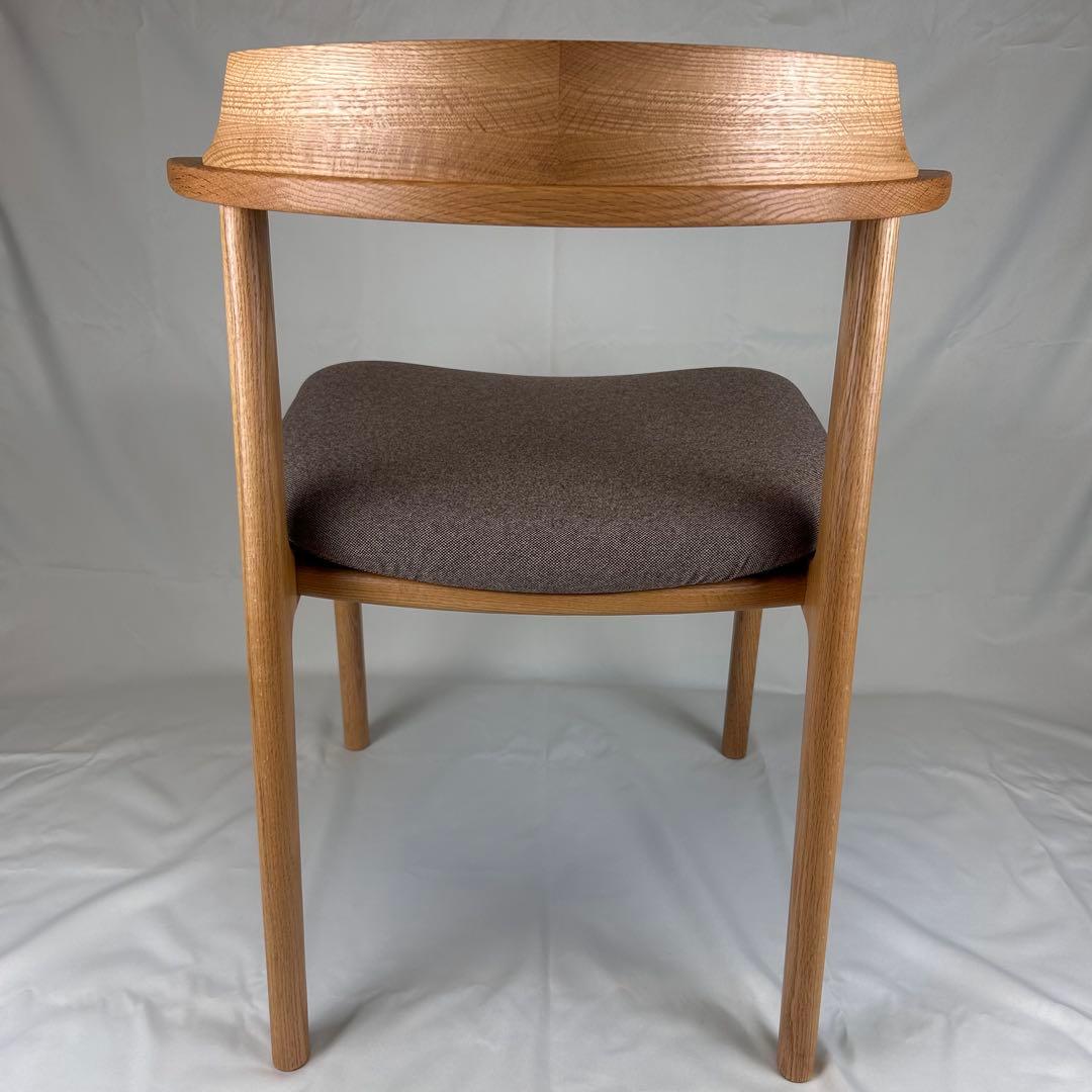 【極美品】ナガノインテリア ダイニングチェア DC355 オーク 日本製 天然木