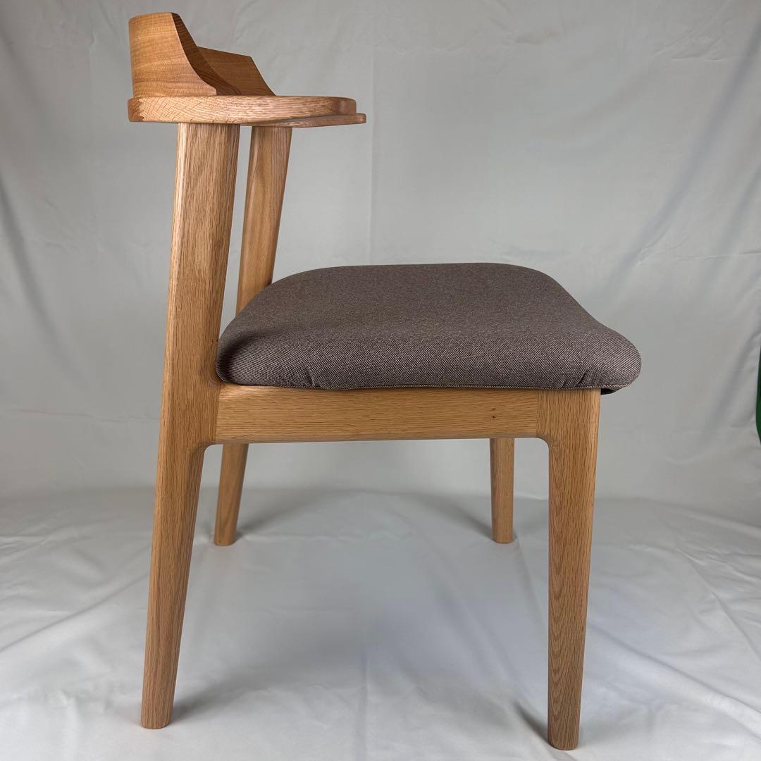 【極美品】ナガノインテリア ダイニングチェア DC355 オーク 日本製 天然木