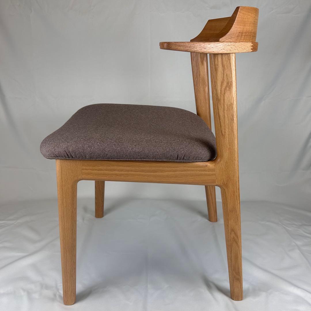 【極美品】ナガノインテリア ダイニングチェア DC355 オーク 日本製 天然木