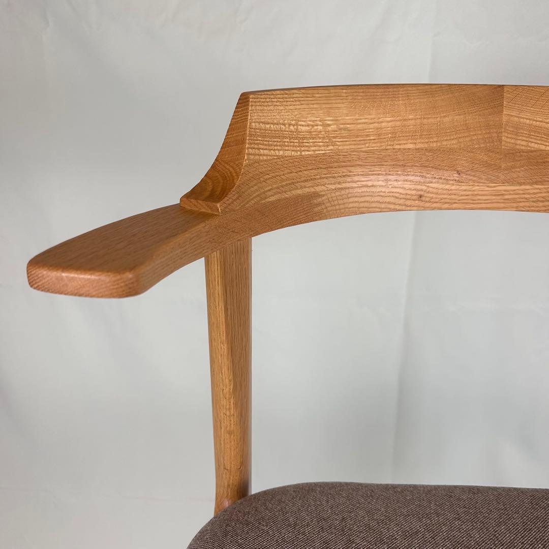 【極美品】ナガノインテリア ダイニングチェア DC355 オーク 日本製 天然木