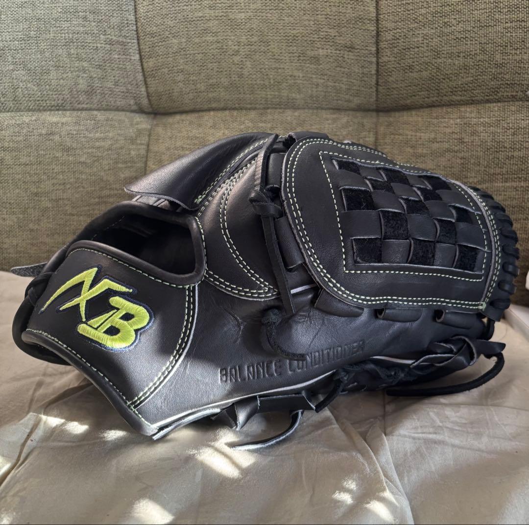 アクセフベルガード 硬式用 投手用グラブ 横型 ブラック