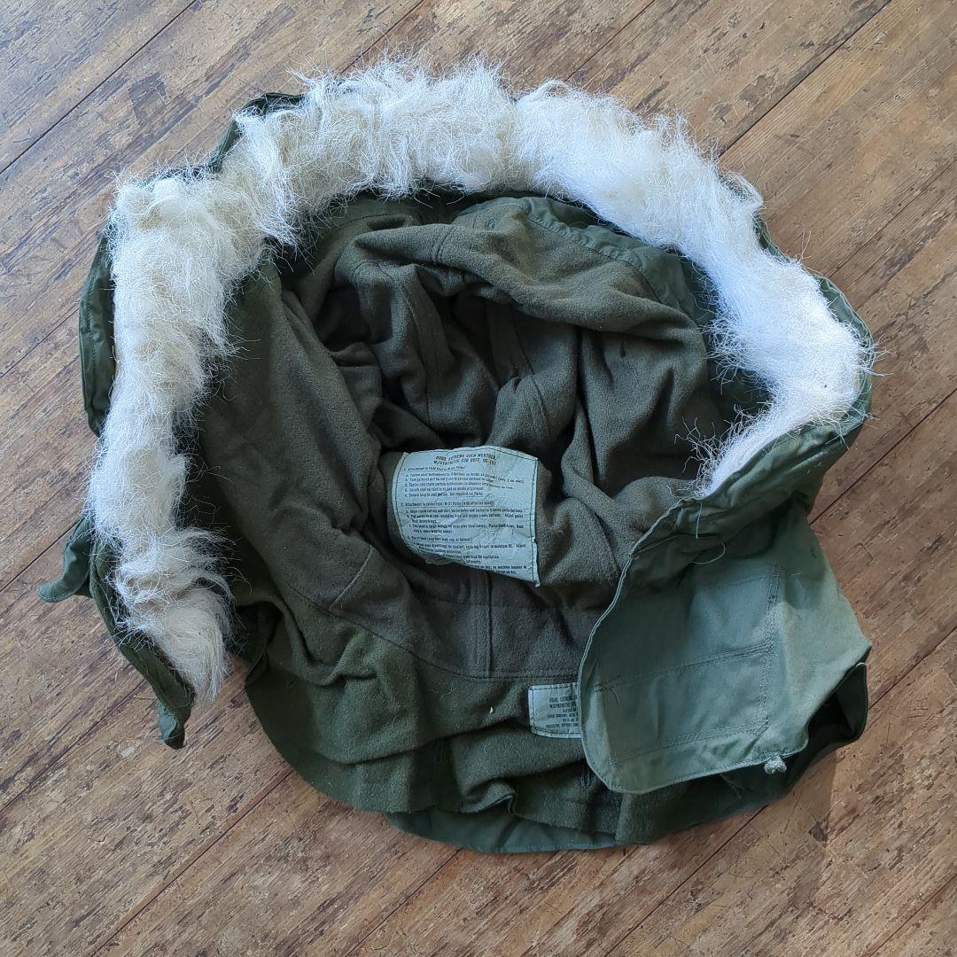 米軍実物　デッドストック 80s M65 フィッシュテールパーカー　フード　⑨