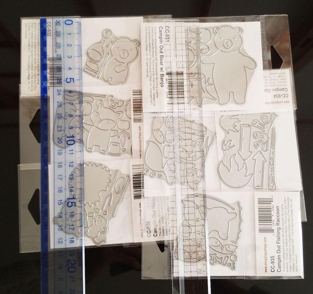 コテージカッツ　カッティングダイ　キャンプシリーズ全種類