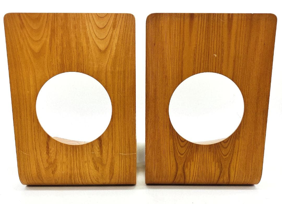 Tendo 天童木工 座椅子 2脚セット 藤森健次 曲げ木 ケヤキ板目 曲木⑥