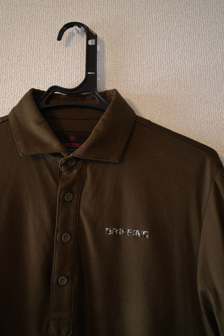 briefing ブリーフィング ポロシャツ 接触冷感 カモフラロゴ s