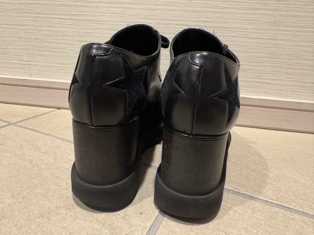 【美品】ステラマッカートニー エリス スタープラットフォームシューズ 37 箱有