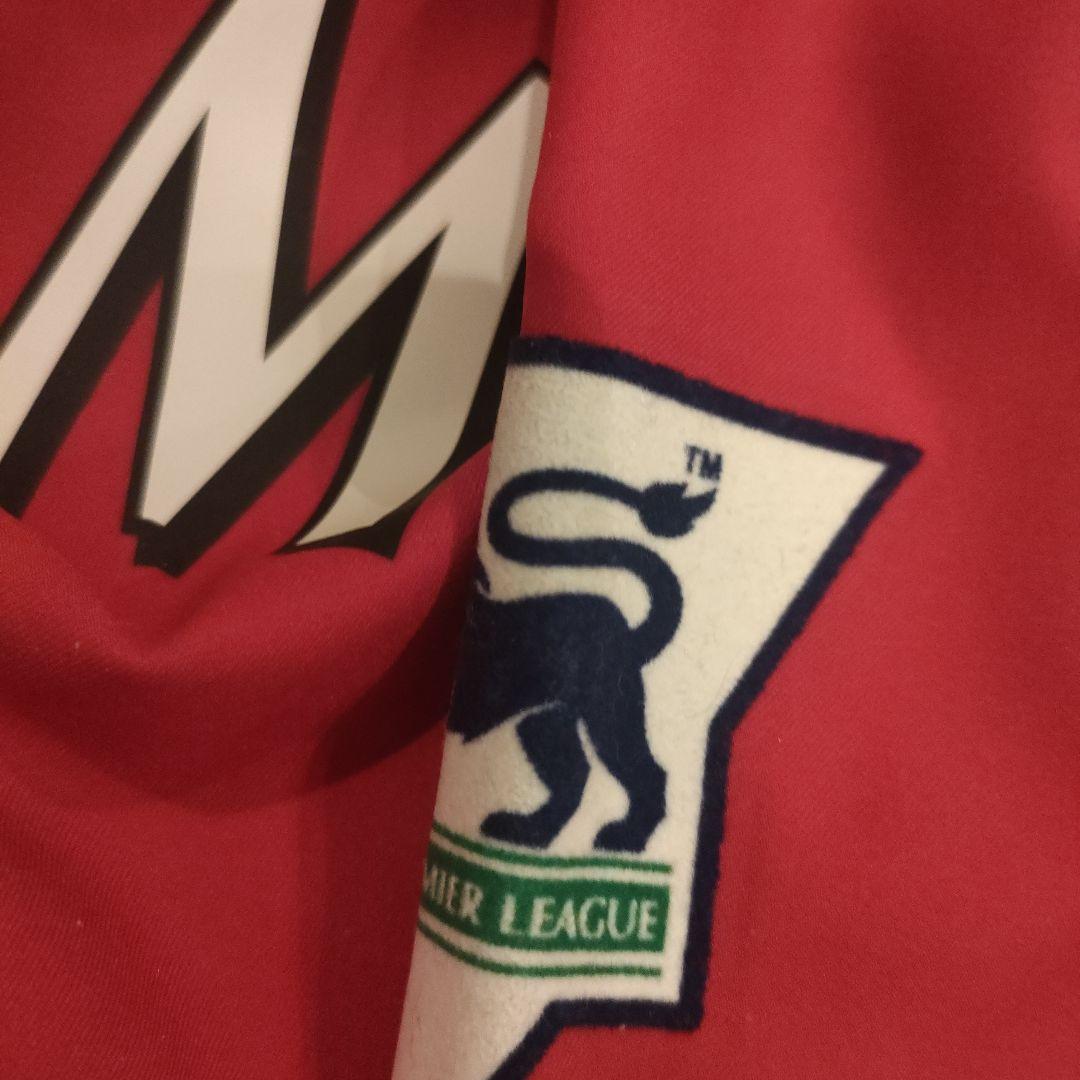 Nike刺繍 正規 Sマンチェスター プレミア腕章長袖ベッカムボーダフォン　良品